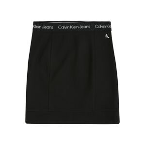 Calvin Klein Jeans Sukně 'PUNTO'  černá / bílá