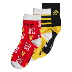 ADIDAS PERFORMANCE Sportovní ponožky žlutá / červená / černá / bílá