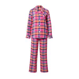 Lauren Ralph Lauren Pyžamo  modrá / oranžová / pink