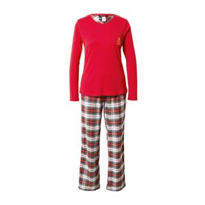 Lauren Ralph Lauren Pyžamo  slonová kost / červená / černá