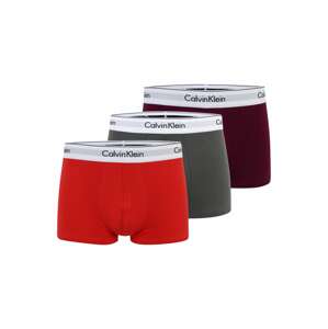 Calvin Klein Underwear Boxerky  kouřově šedá / bobule / oranžově červená / bílá