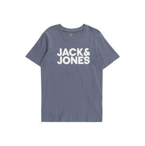 Jack & Jones Junior Tričko 'Ecorp'  modrá / bílá