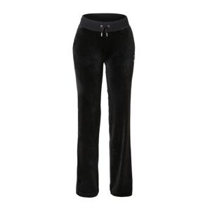 Juicy Couture Black Label Kalhoty černá / stříbrná