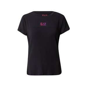 EA7 Emporio Armani Funkční tričko  fialová / pink / černá