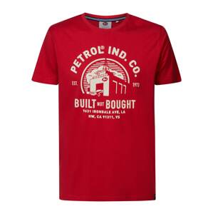 Petrol Industries Tričko červená / bílá