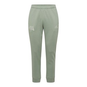 ADIDAS SPORTSWEAR Sportovní kalhoty pastelově zelená / bílá
