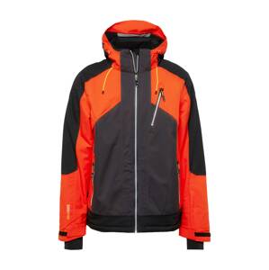 KILLTEC Sportovní bunda tmavě šedá / tmavě oranžová / černá