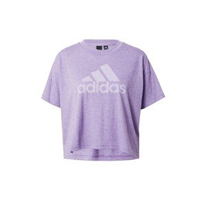 ADIDAS SPORTSWEAR Funkční tričko noční modrá / pastelová fialová / fialový melír