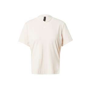 ADIDAS PERFORMANCE Funkční tričko starobéžová / bílá
