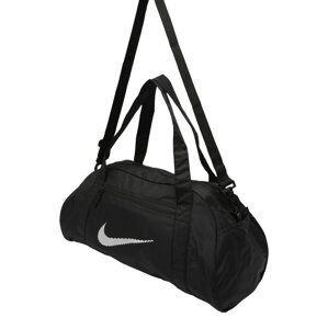 NIKE Sportovní taška  černá / bílá