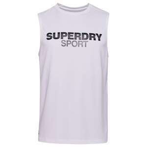 Superdry Funkční tričko šedá / bílá