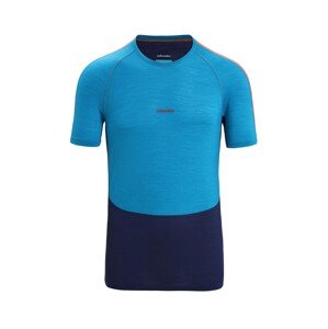 ICEBREAKER Funkční tričko námořnická modř / azurová / oranžová
