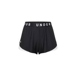 UNDER ARMOUR Sportovní kalhoty 'Play Up'  černá / bílá