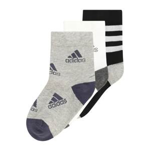 ADIDAS PERFORMANCE Sportovní ponožky šedá / černá / bílá