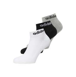 ADIDAS SPORTSWEAR Sportovní ponožky 'LIN' šedý melír / černá / bílá