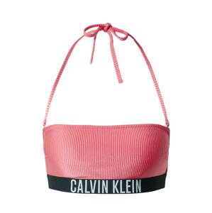 Calvin Klein Swimwear Horní díl plavek 'Intense Power' pink / černá / bílá