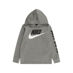 Nike Sportswear Mikina  šedá / černá / bílá