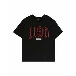 Jack & Jones Junior Tričko 'COLINN' červená / černá / bílá