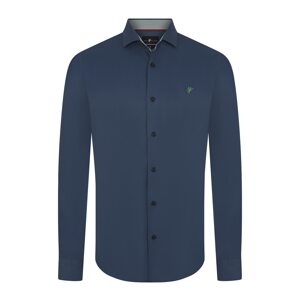 DENIM CULTURE Košile 'Martin' marine modrá / zelená