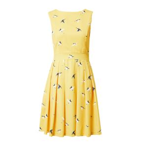 Mela London Letní šaty modrá / žlutá / černá / bílá