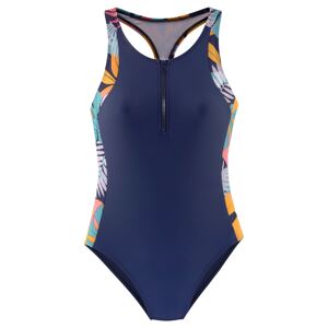 LASCANA ACTIVE Sportovní plavky námořnická modř / pastelová fialová / oranžová