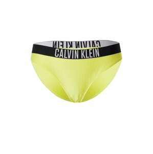 Calvin Klein Swimwear Spodní díl plavek žlutá / černá / bílá