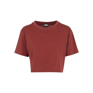 Urban Classics Oversized tričko krvavě červená