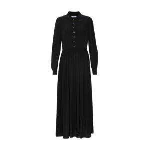 Calvin Klein Košilové šaty 'LIGHT VISCOSE MAXI DRESS LS'  černá