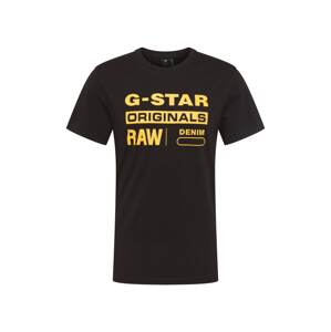 G-Star RAW Tričko 'Swando' žlutá / černá
