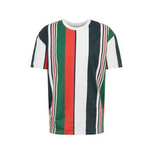Urban Classics Tričko námořnická modř / zelená / červená / bílá