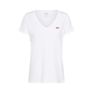 LEVI'S Tričko 'PERFECT VNECK NEUTRALS' červená / bílá