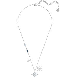 Swarovski Řetízek 'Symbol Pendant Star'  stříbrná / modrá