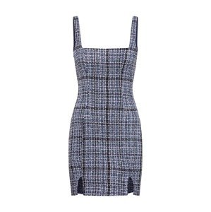 Missguided Šaty 'Boucle Square Neck Cami Mini Dress'  námořnická modř