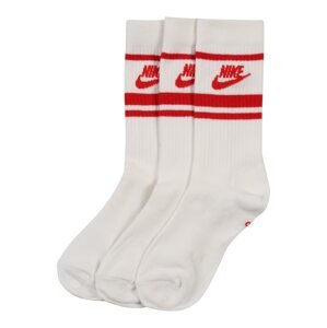 Nike Sportswear Ponožky  červená / bílá