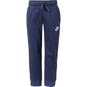 Nike Sportswear Kalhoty 'Club' námořnická modř / bílá