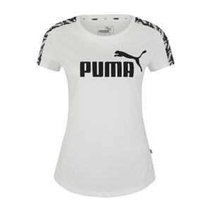 PUMA Funkční tričko  bílá / černá