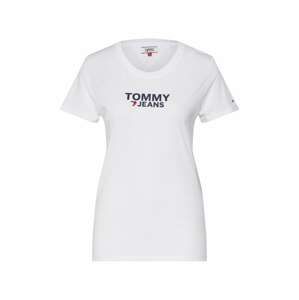 Tommy Jeans Tričko  červená / černá / bílá