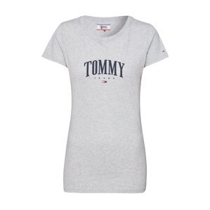 Tommy Jeans Tričko 'TJW TOMMY SCRIPT TEE'  šedá