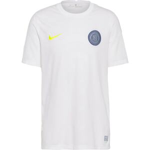 NIKE Funkční tričko kouřově modrá / svítivě žlutá / bílá