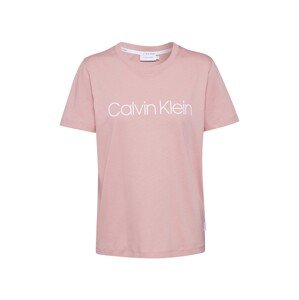 Calvin Klein Tričko  růžová / bílá