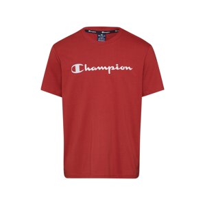 Champion Authentic Athletic Apparel Tričko 'CREWNECK'  bílá / vínově červená