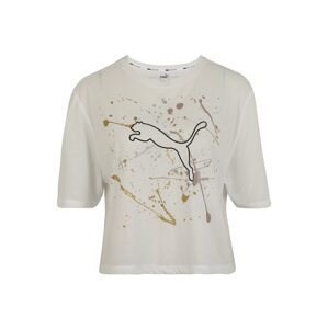 PUMA Funkční tričko 'Metal Splash'  zlatá / bílá / růžově zlatá