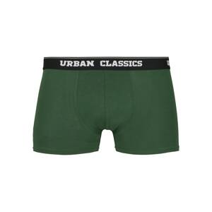 Urban Classics Boxerky  šedý melír / tmavě zelená / černá / bílá