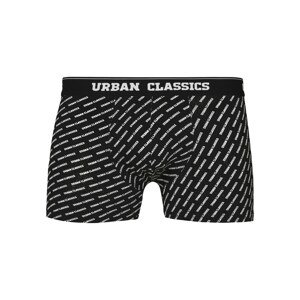 Urban Classics Boxerky  bílá / černá / šedý melír