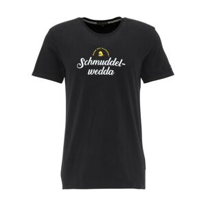 Schmuddelwedda Tričko  černá / bílá / žlutá