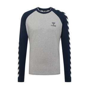 Hummel Funkční tričko 'Mark'  námořnická modř / šedá / bílá
