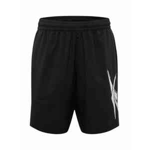 Reebok Sport Sportovní kalhoty  černá / bílá