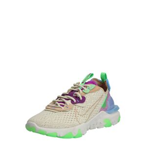 Nike Sportswear Tenisky 'React Vision'  fialová / béžová / svítivě zelená