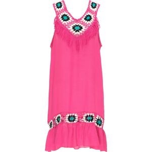 IZIA Letní šaty  pink / tyrkysová / bílá / černá