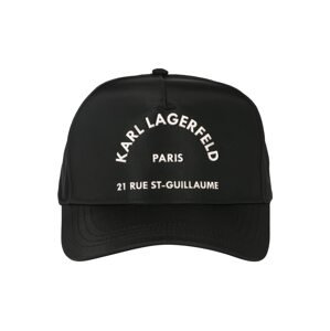 Karl Lagerfeld Cap 'Rue St Guillaume'  bílá / černá